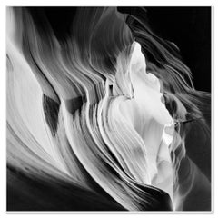 Heart, Antelope Canyon, Desert, USA, black and white photography, landscape