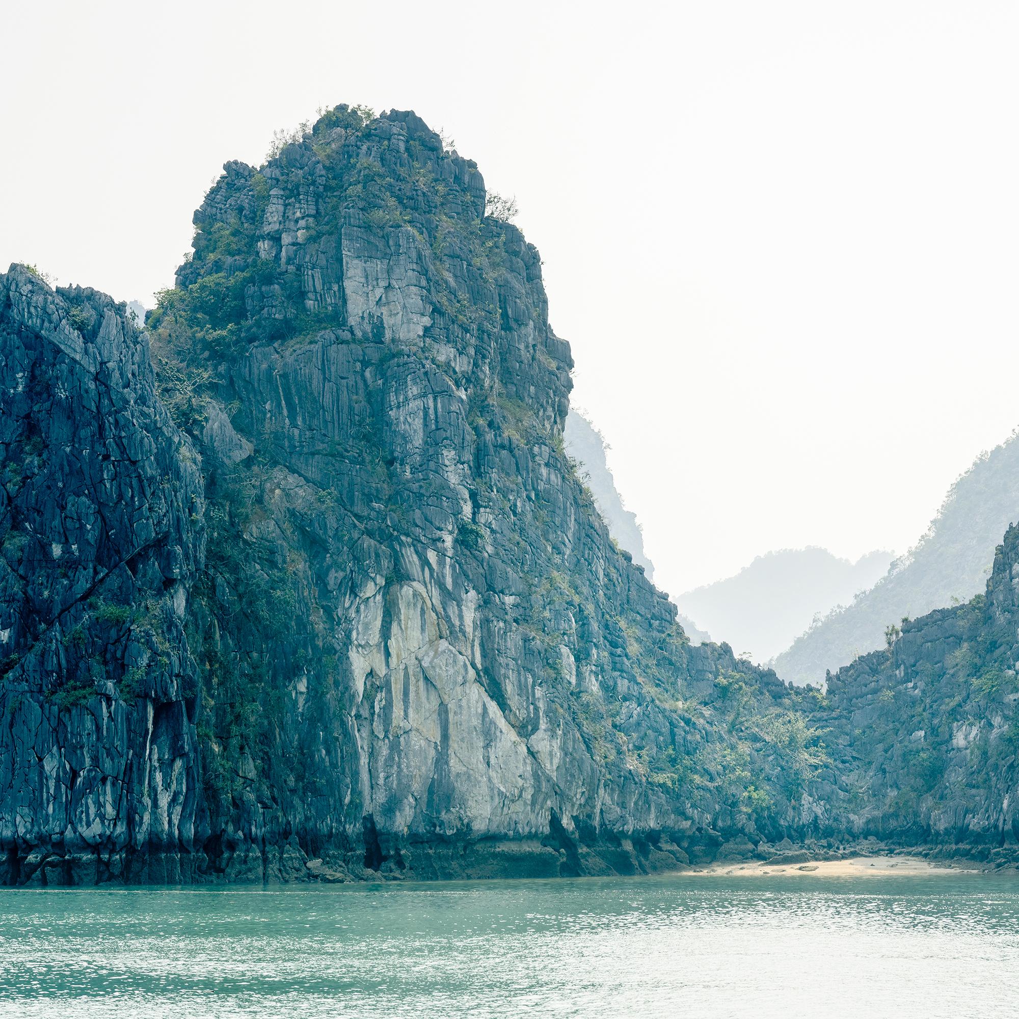 Hidden Beach and Green Hills, La Hong Bay, Vietnam - Seascape Photography For Sale 8