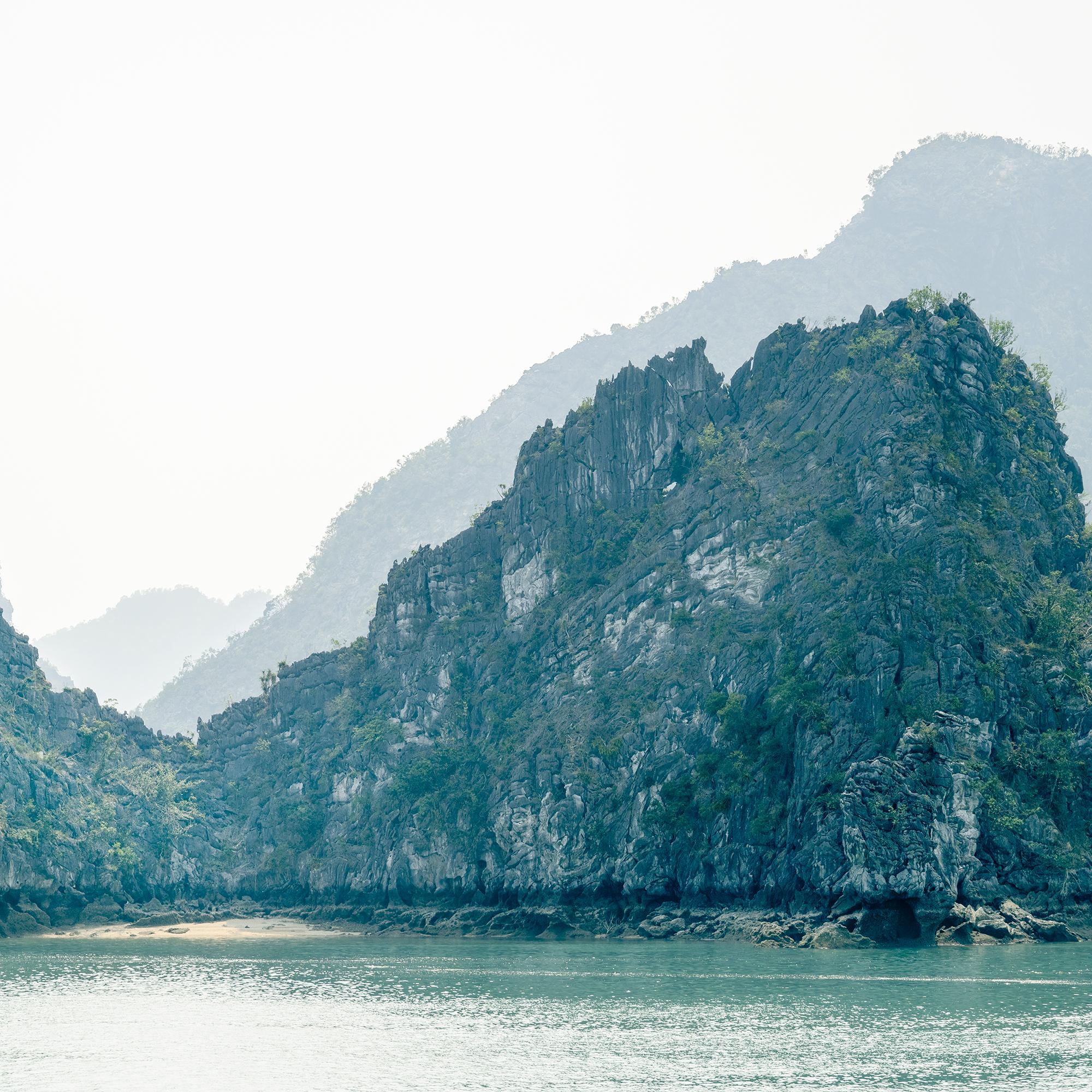 Hidden Beach and Green Hills, La Hong Bay, Vietnam - Seascape Photography For Sale 9