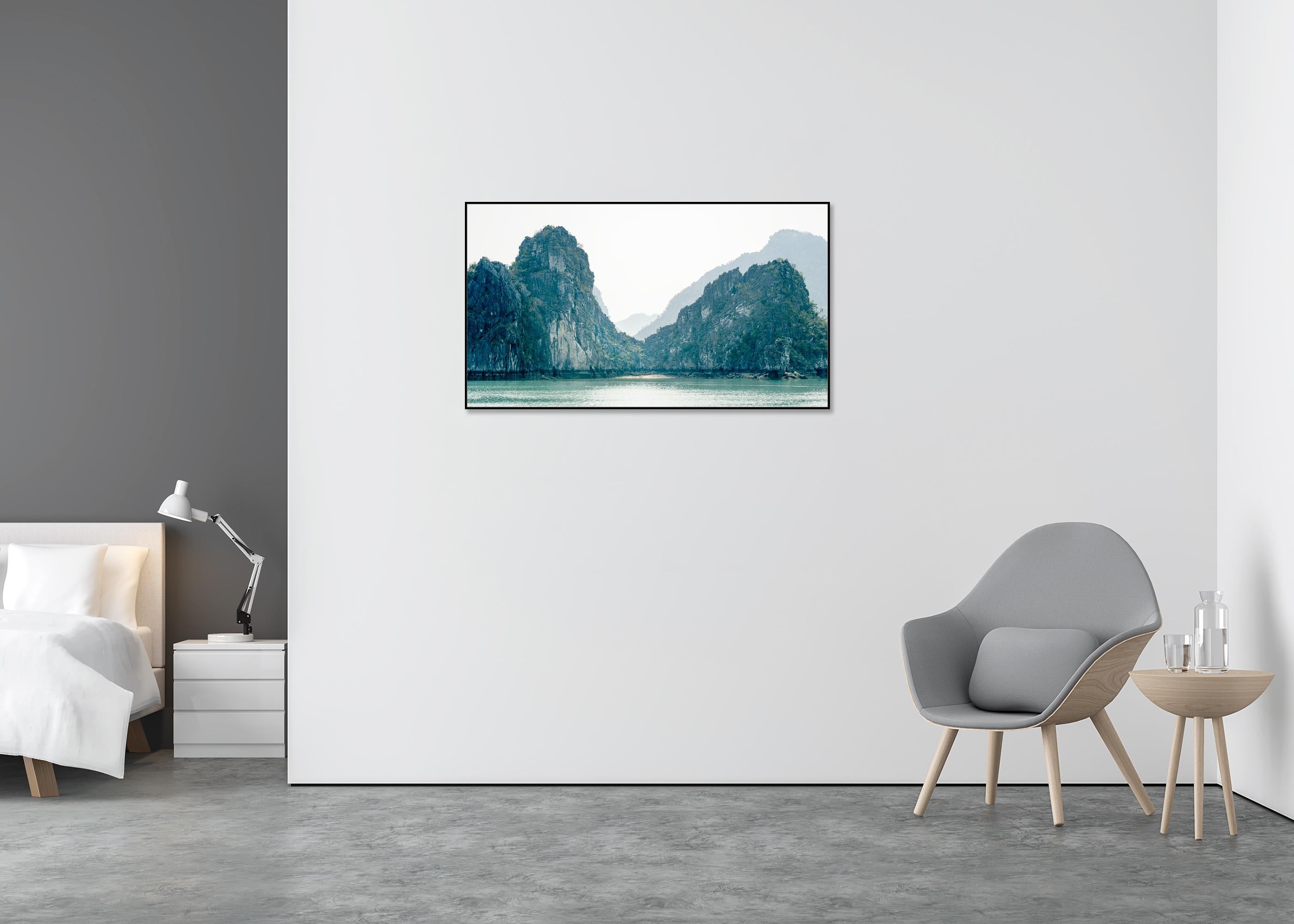 Hidden Beach and Green Hills, La Hong Bay, Vietnam - Seascape Photography For Sale 2