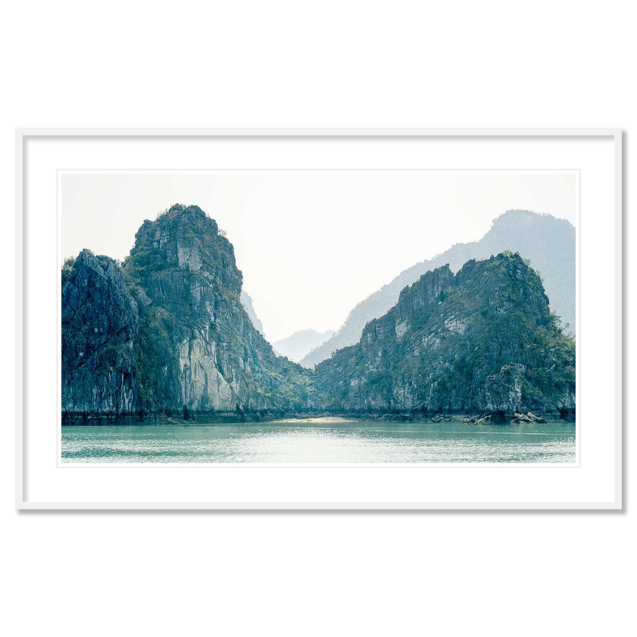 Hidden Beach and Green Hills, La Hong Bay, Vietnam - Seascape Photography For Sale 3