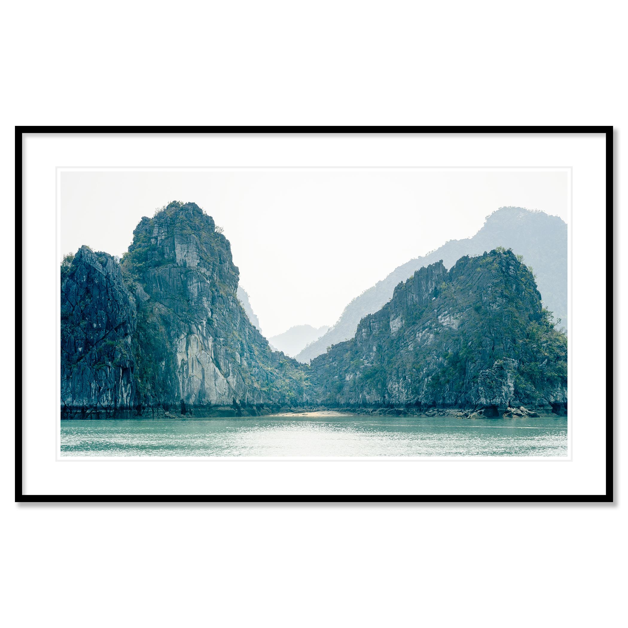 Hidden Beach and Green Hills, La Hong Bay, Vietnam - Seascape Photography For Sale 4