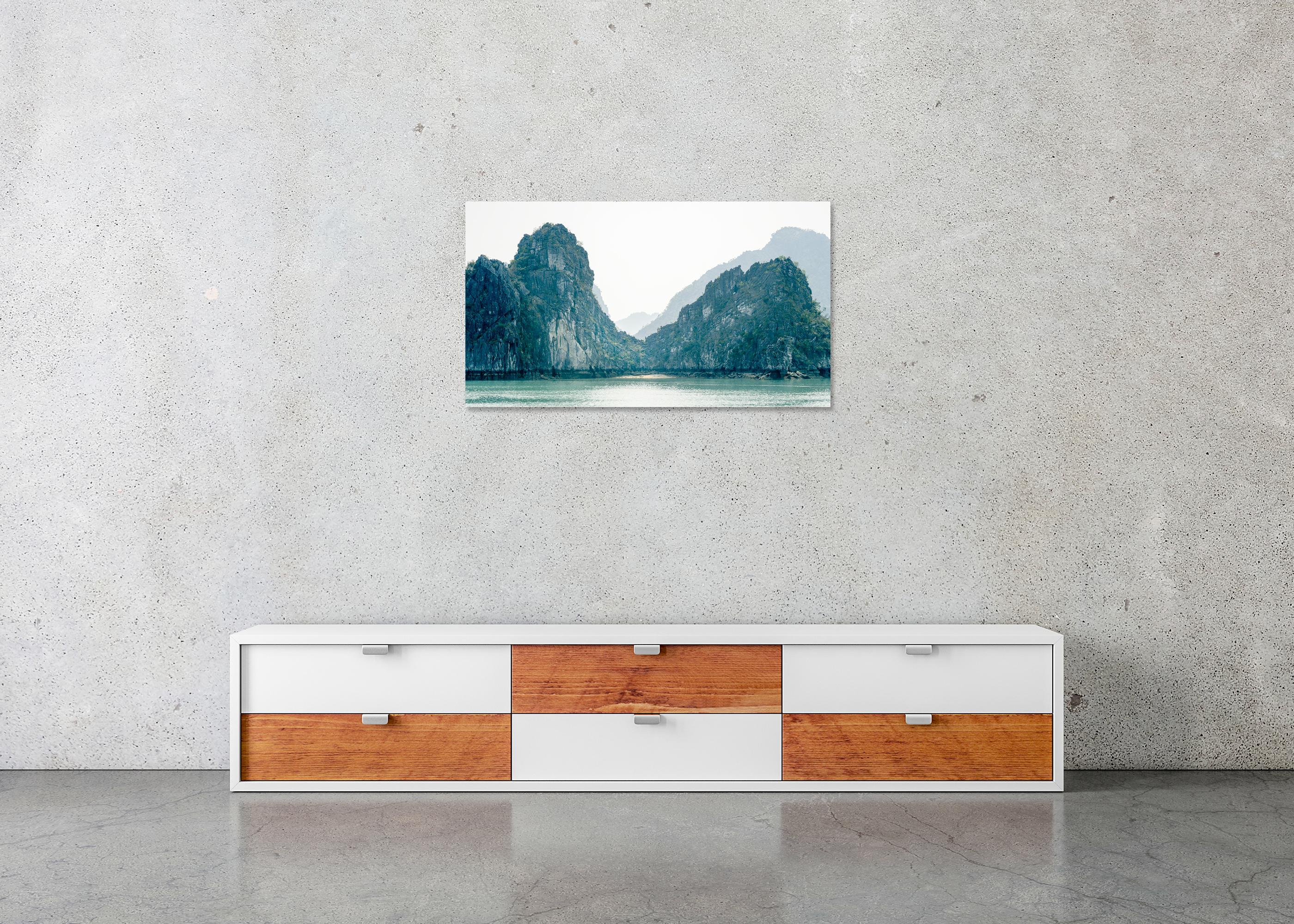 Hidden Beach and Green Hills, La Hong Bay, Vietnam - Seascape Photography For Sale 7