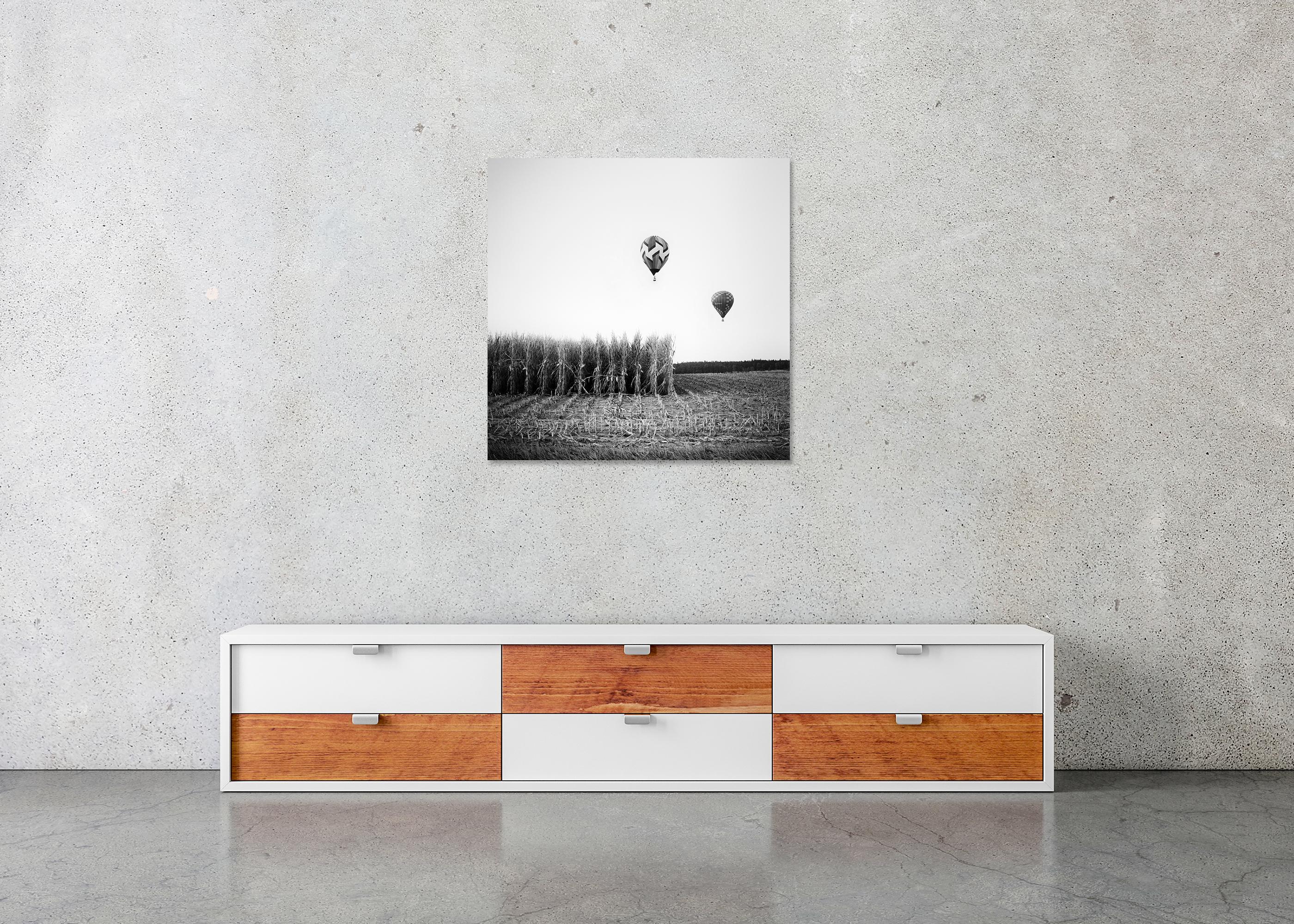 Championnat de montgolfières, photographie en noir et blanc, édition limitée en vente 4