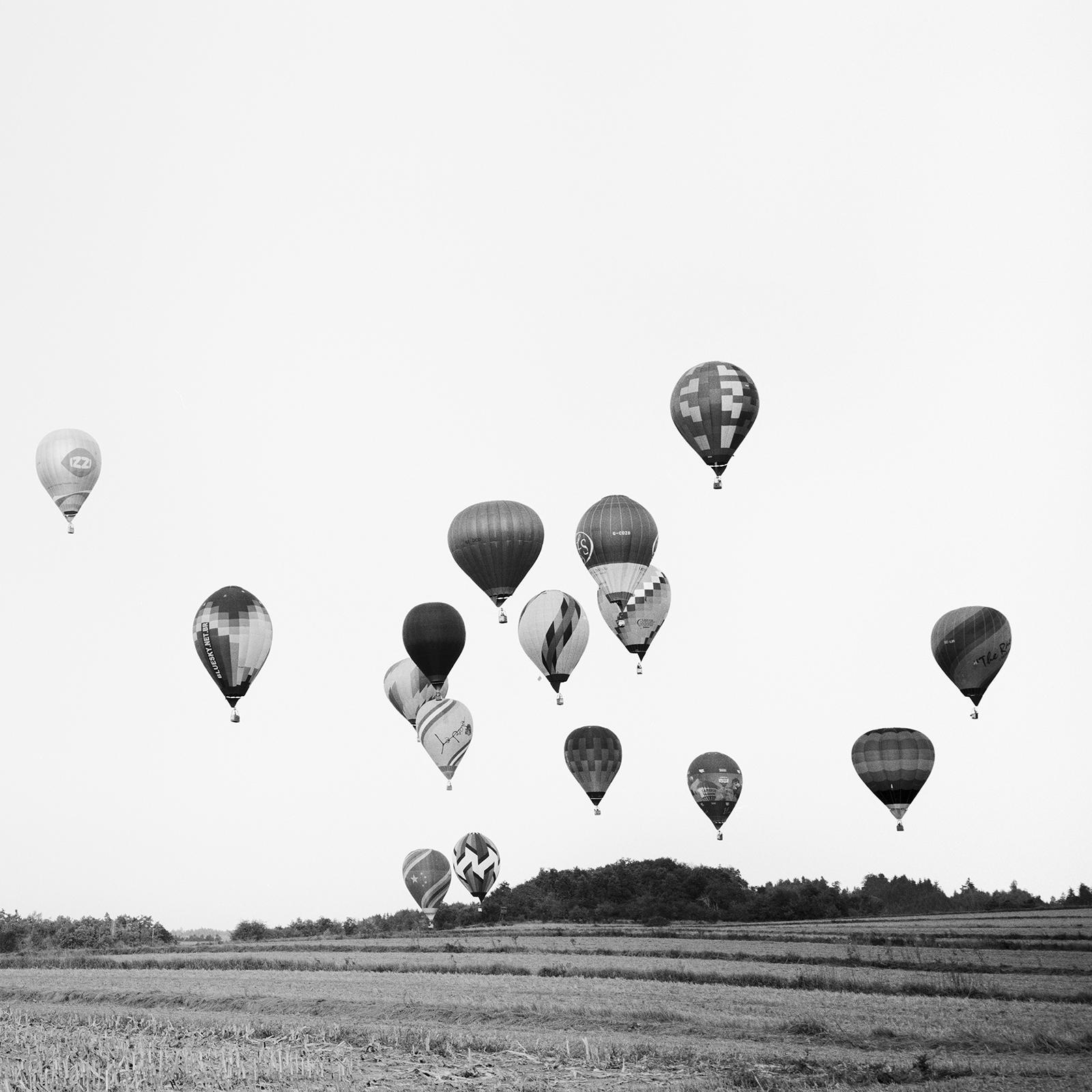 Panorama del Globo Aerostático, Campeonato, fotografía en blanco y negro, paisaje en venta 5