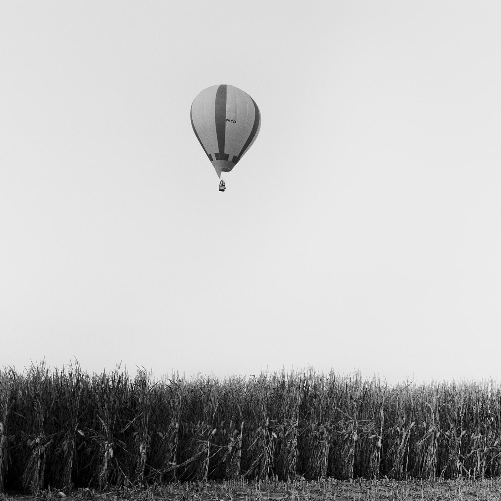 Panorama del Globo Aerostático, Campeonato, fotografía en blanco y negro, paisaje en venta 4