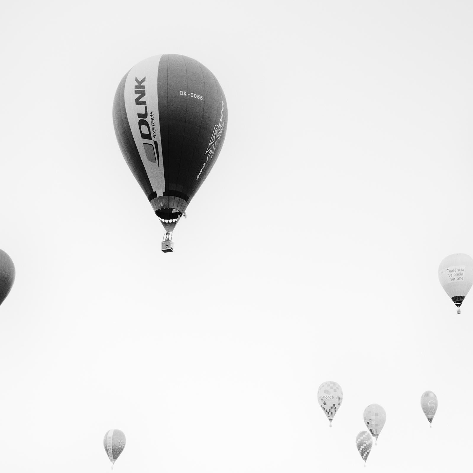 Hot Air Ballon, Weltmeisterschaft, Schwarz-Weiß-Fotografie, limitierte Auflage im Angebot 5