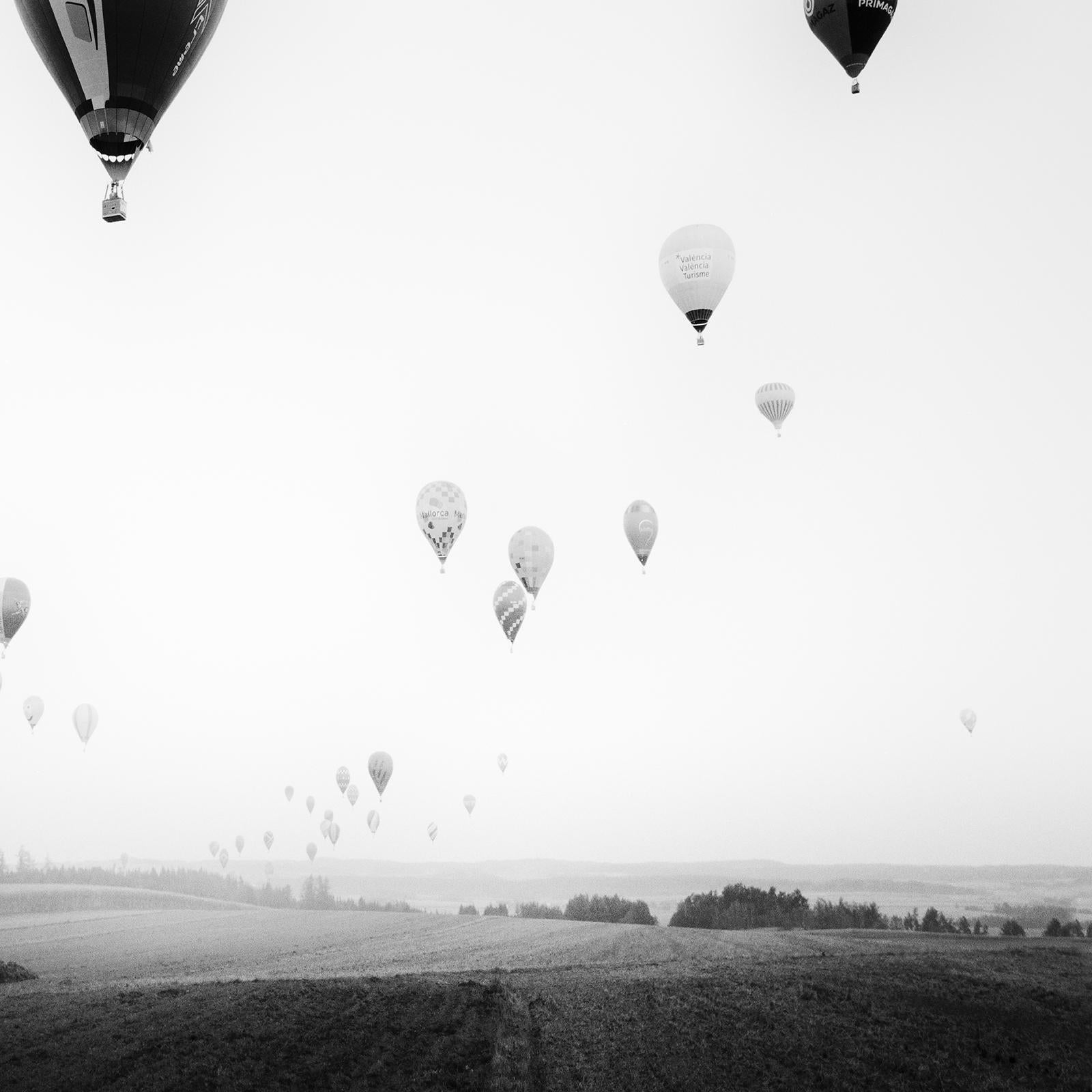Hot Air Ballon, Weltmeisterschaft, Schwarz-Weiß-Fotografie, limitierte Auflage im Angebot 4