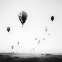 Montgolfière, championnat du monde, photographie en noir et blanc, édition limitée