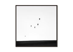 Hot Air Ballon, Weltmeisterschaft, b&w-Fotografie, Landschaft in limitierter Auflage