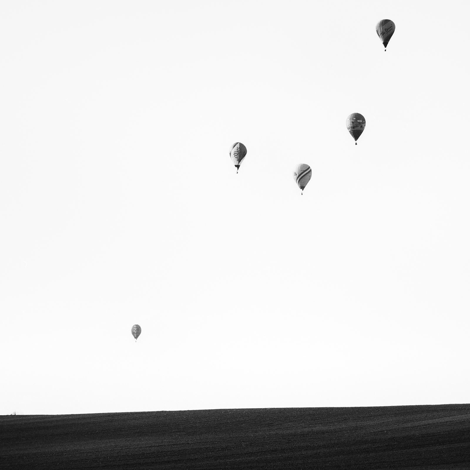 Hot Air Balloon, World Championship, black and white photography, landscape For Sale 3