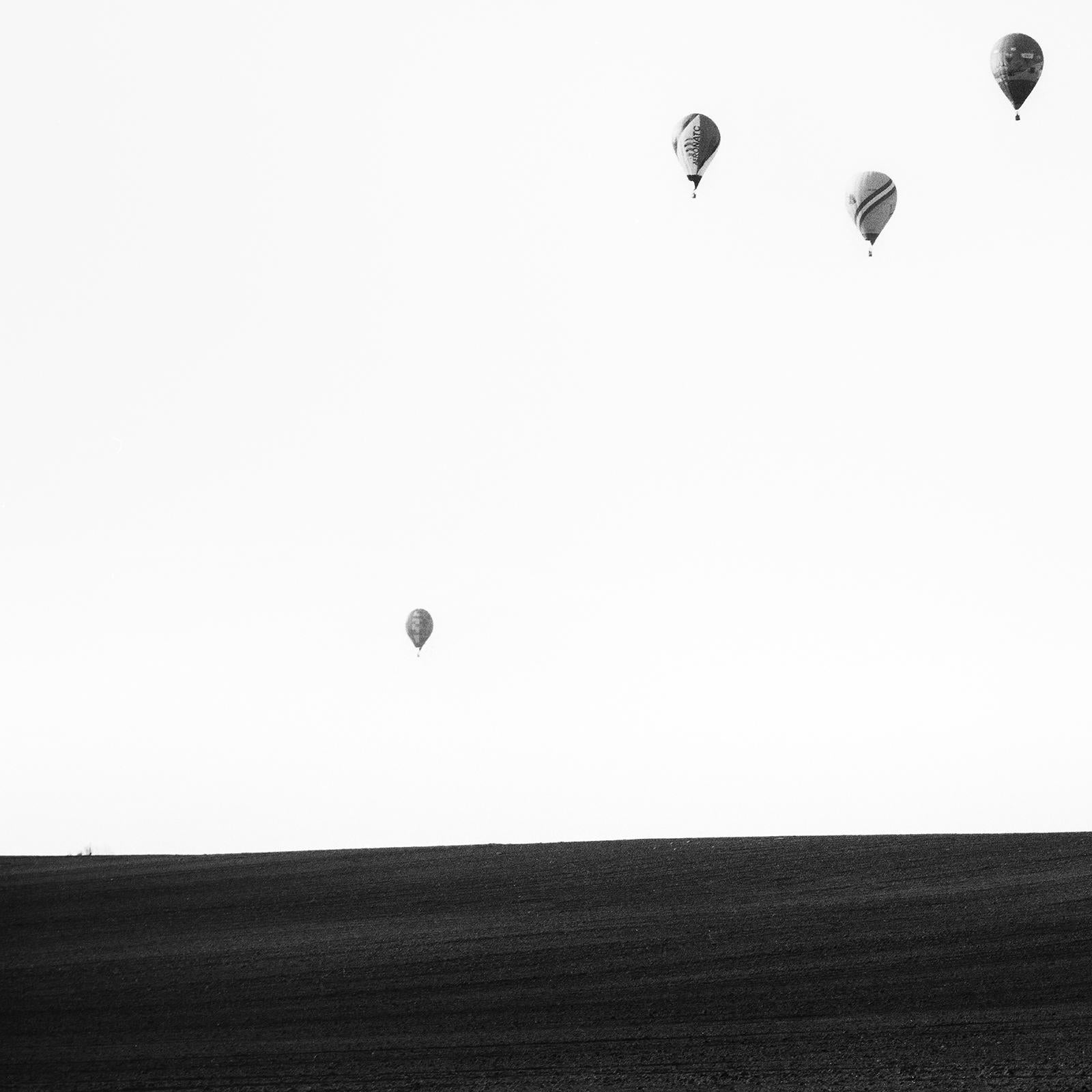 Hot Air Ballon, Weltmeisterschaft, b&w-Fotografie, Landschaft in limitierter Auflage im Angebot 3