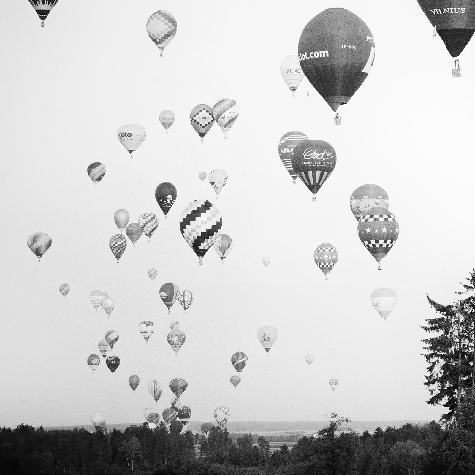 Hot Air Balloon World Championship, black and white photography, limited edition For Sale 3