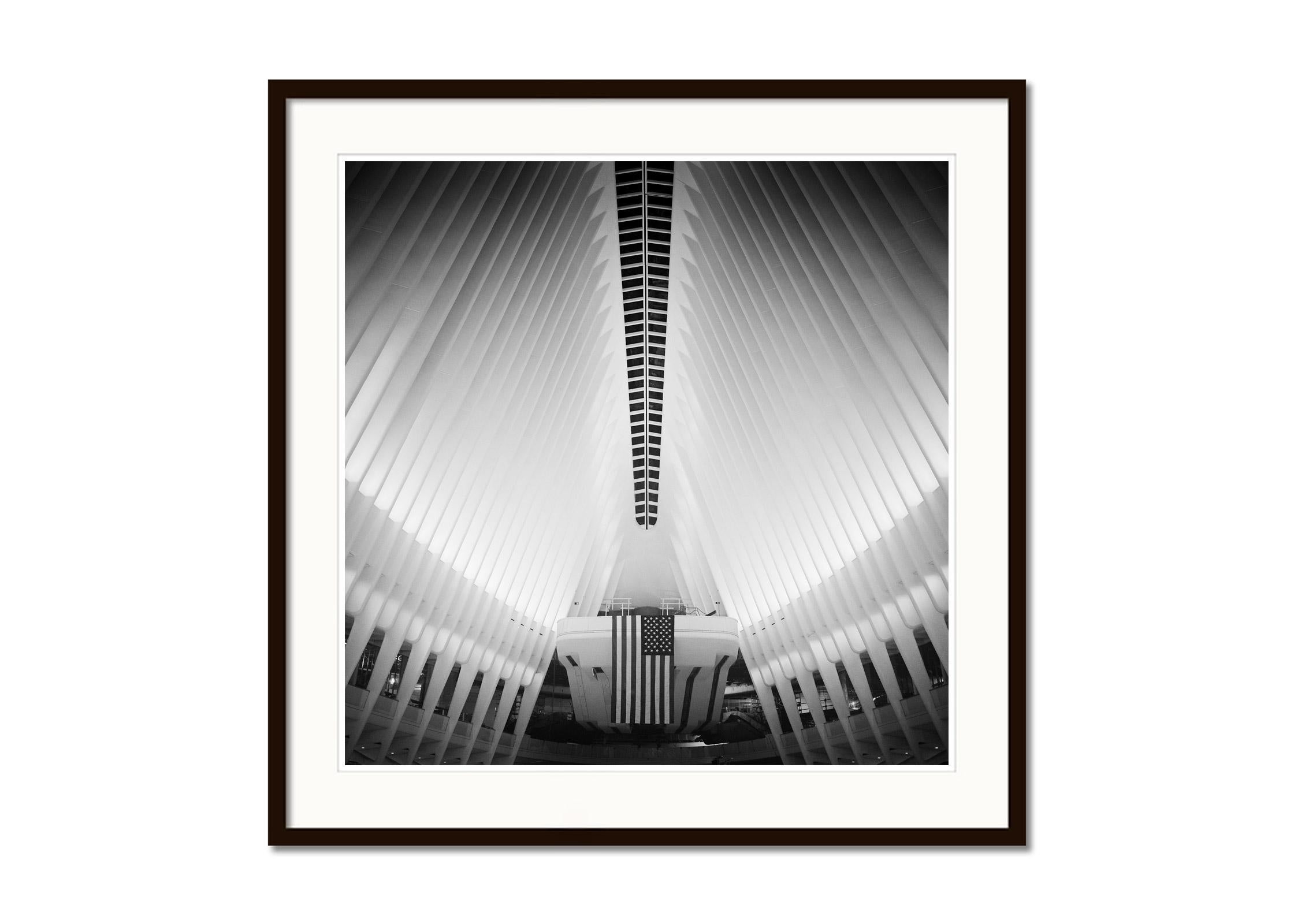 Inside the Oculus, World Trade Center, New York City, cityscape fine art photo - Contemporary Photograph by Gerald Berghammer
