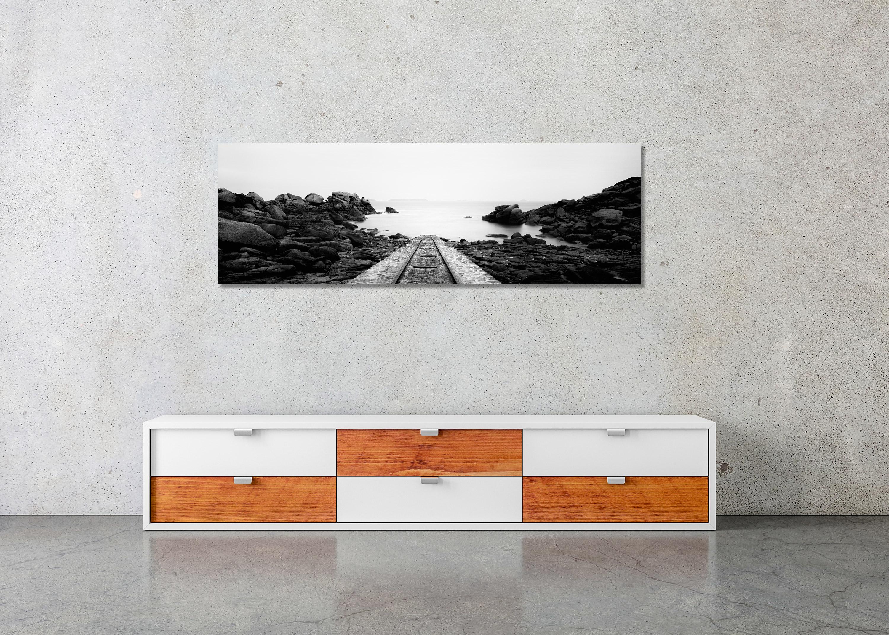 Into the Ocean France contemporary black white fine art landscape photography For Sale 2