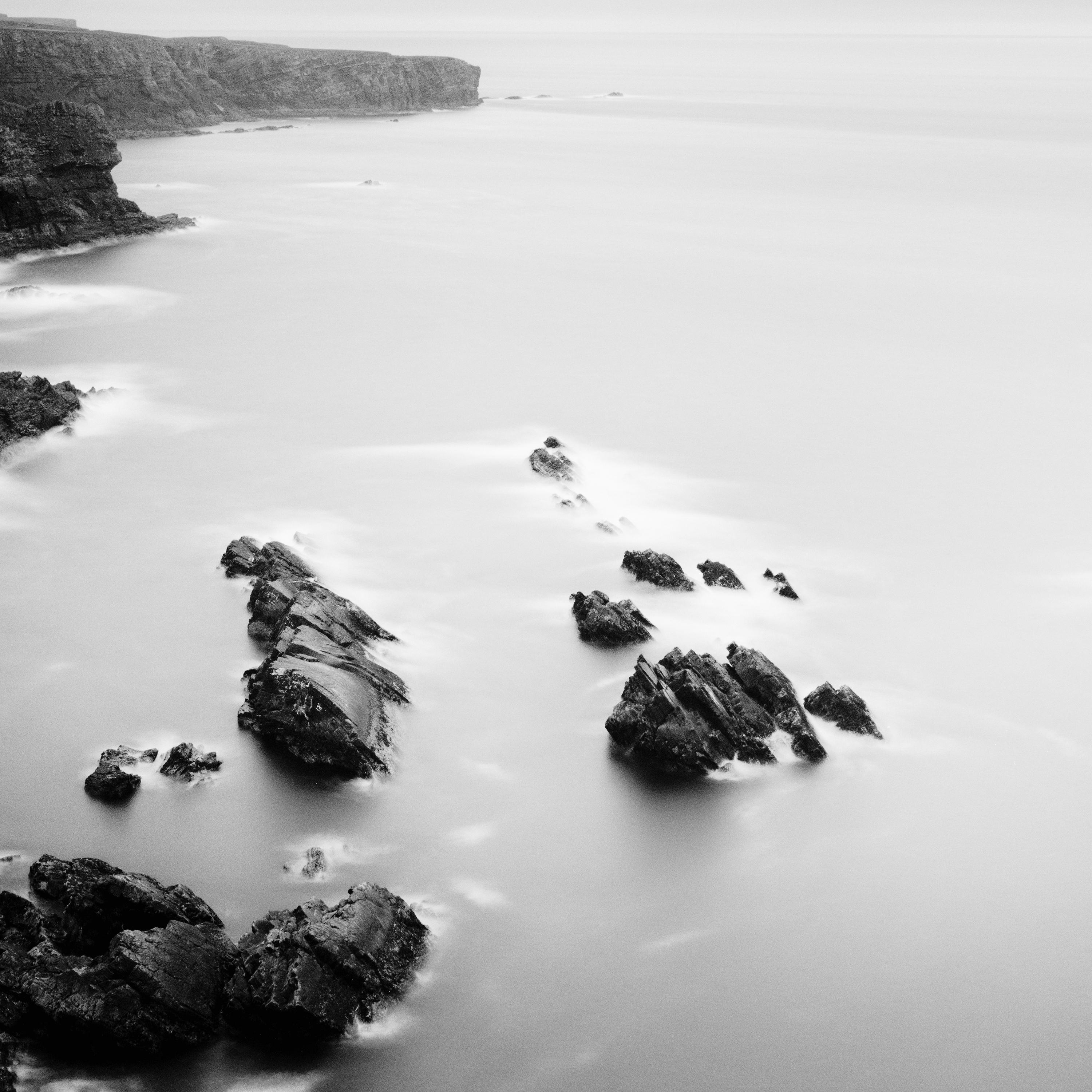 Irish Coast, Cliffs, Ireland, black and white fine art photography, landscape For Sale 1