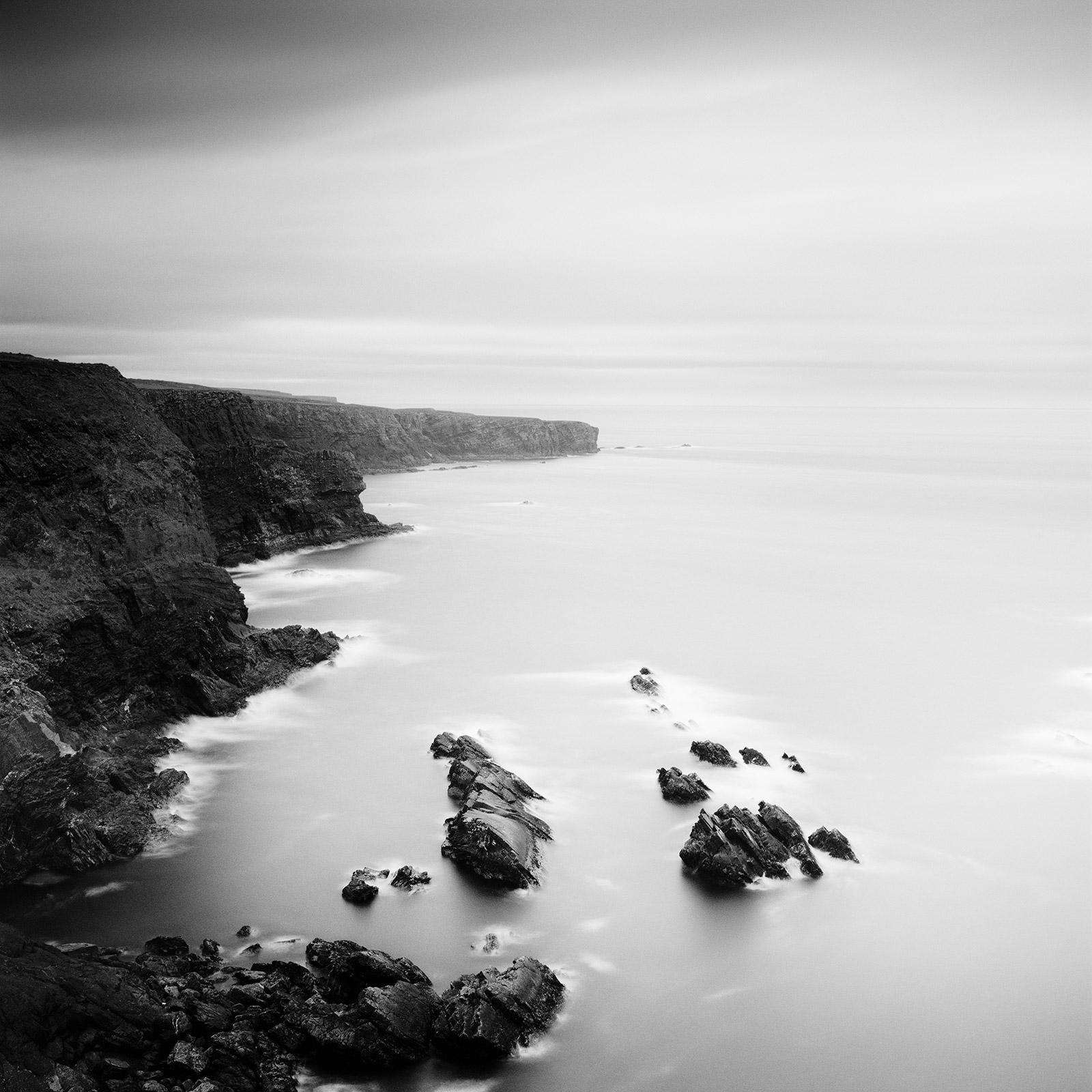 Gerald Berghammer Black and White Photograph - Irish Coast, Cliffs, Ireland, black and white fine art photography, landscape