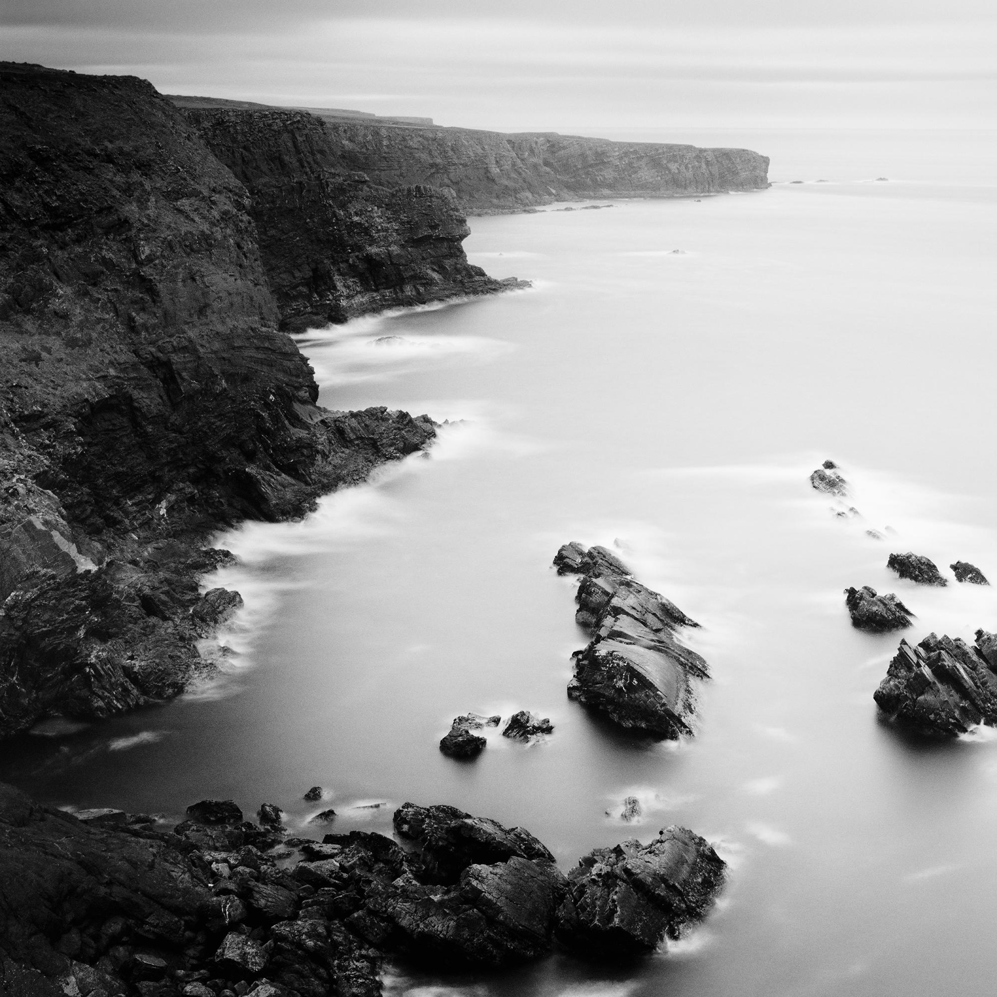 Irish Coast, Cliffs, Ireland, monochrome, landscape photograph, limited edition For Sale 2