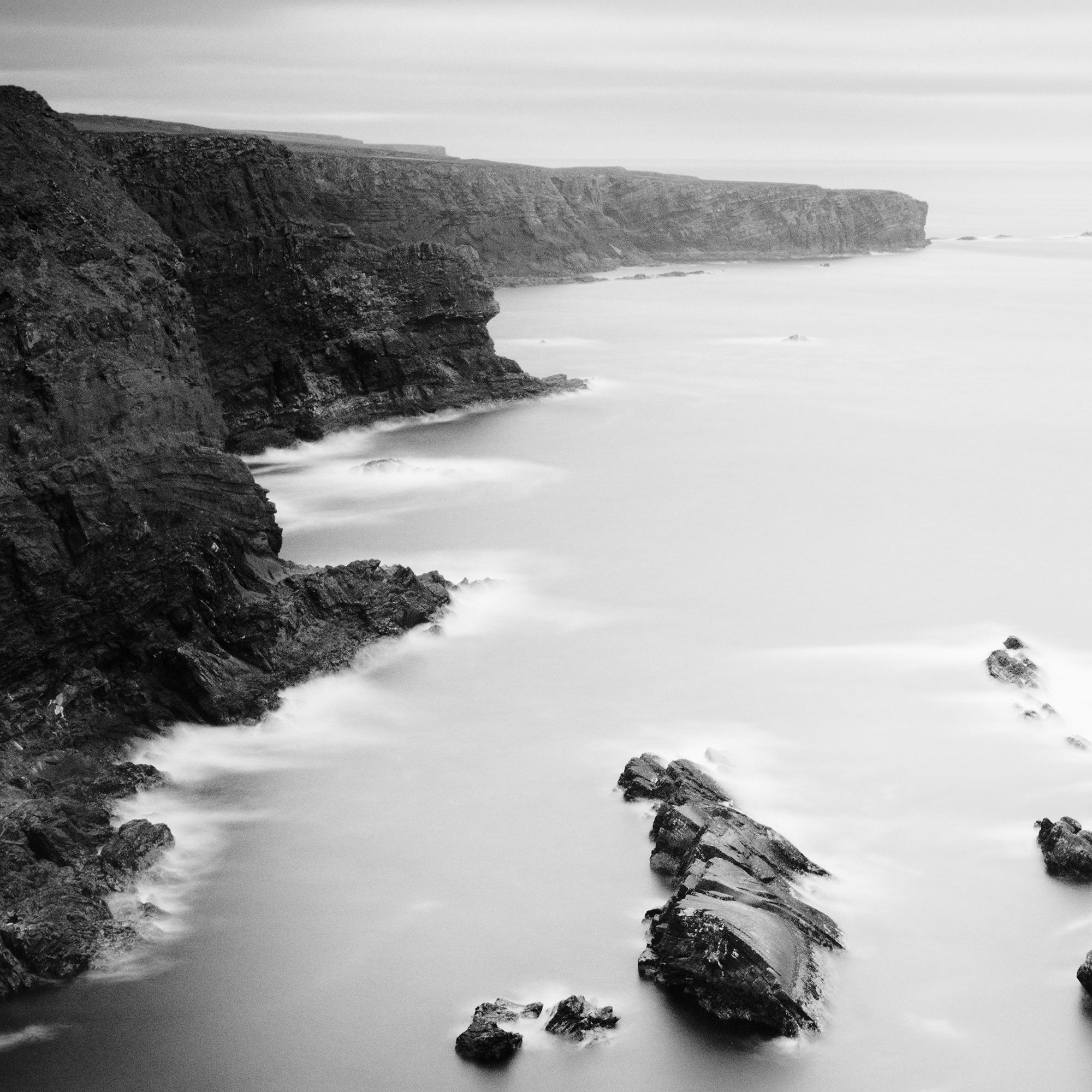 Irish Coast, Cliffs, Ireland, monochrome, landscape photograph, limited edition For Sale 4