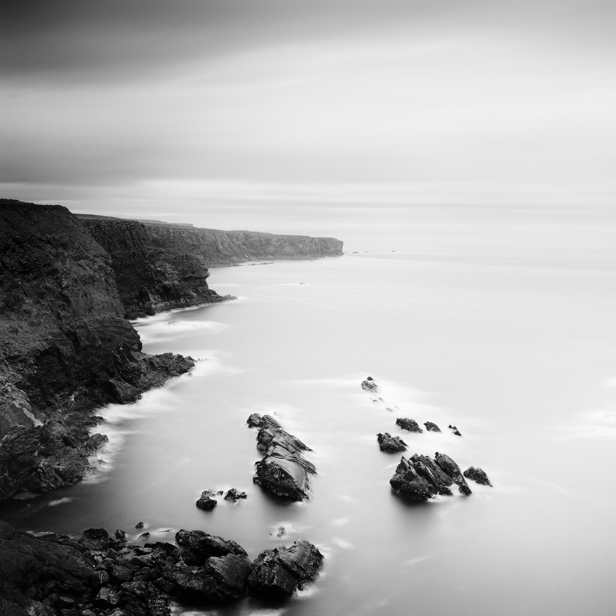 Gerald Berghammer Black and White Photograph - Irish Coast, Cliffs, Ireland, monochrome, landscape photograph, limited edition