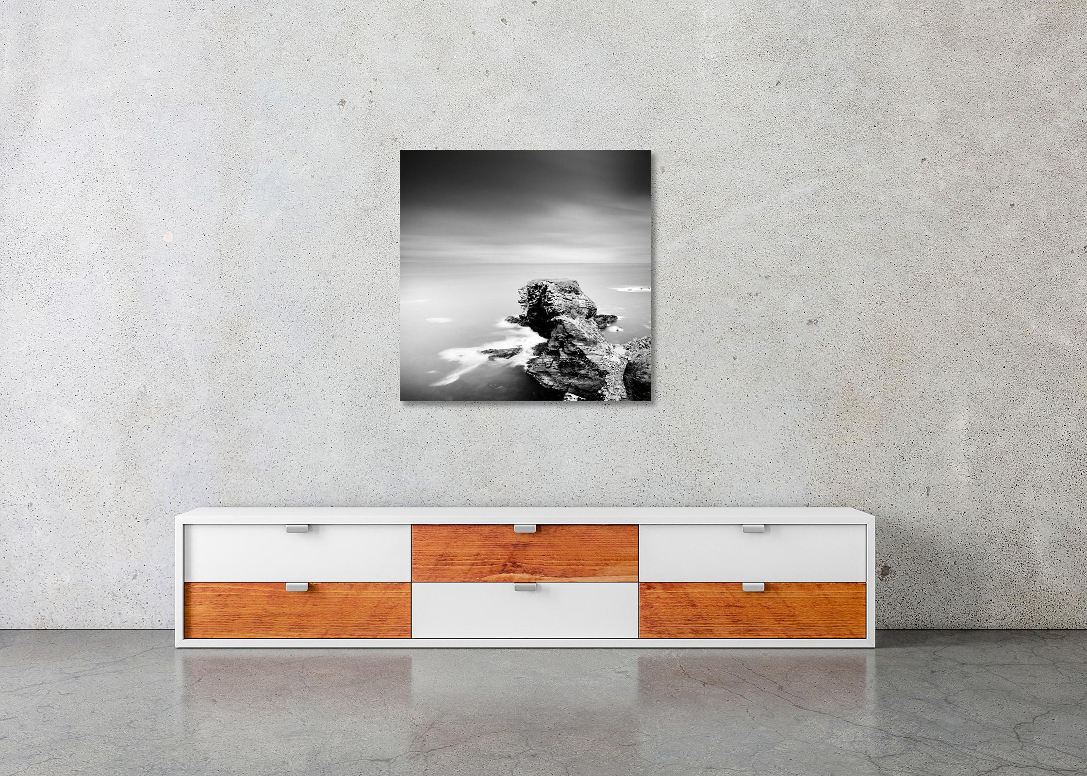 Irish Coast, shoreline, storm, Ireland, black and white photography, waterscape For Sale 1