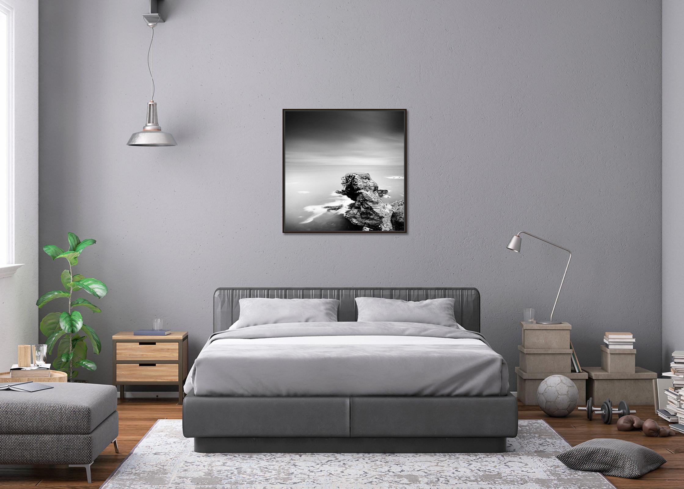 Irish Coast, shoreline, storm, Ireland, black and white photography, waterscape For Sale 2
