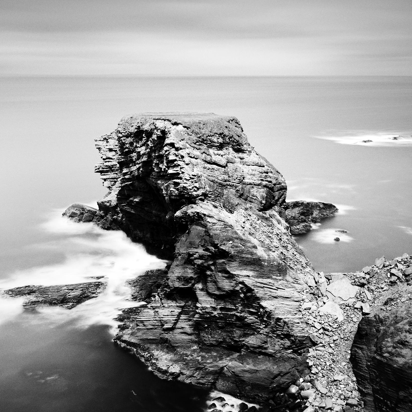 Irish Coast, shoreline, storm, Ireland, black and white photography, waterscape For Sale 3