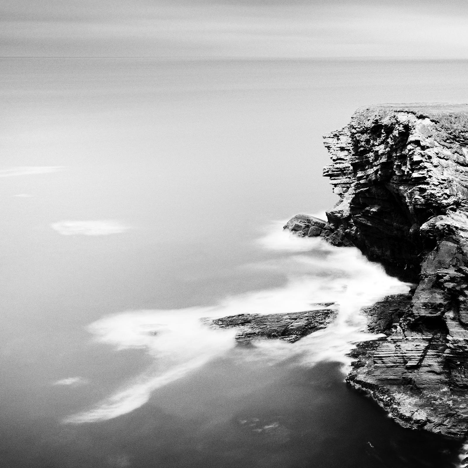 Irish Coast, shoreline, storm, Ireland, black and white photography, waterscape For Sale 4