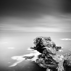 Irish Coast, shoreline, storm, Ireland, black and white photography, waterscape