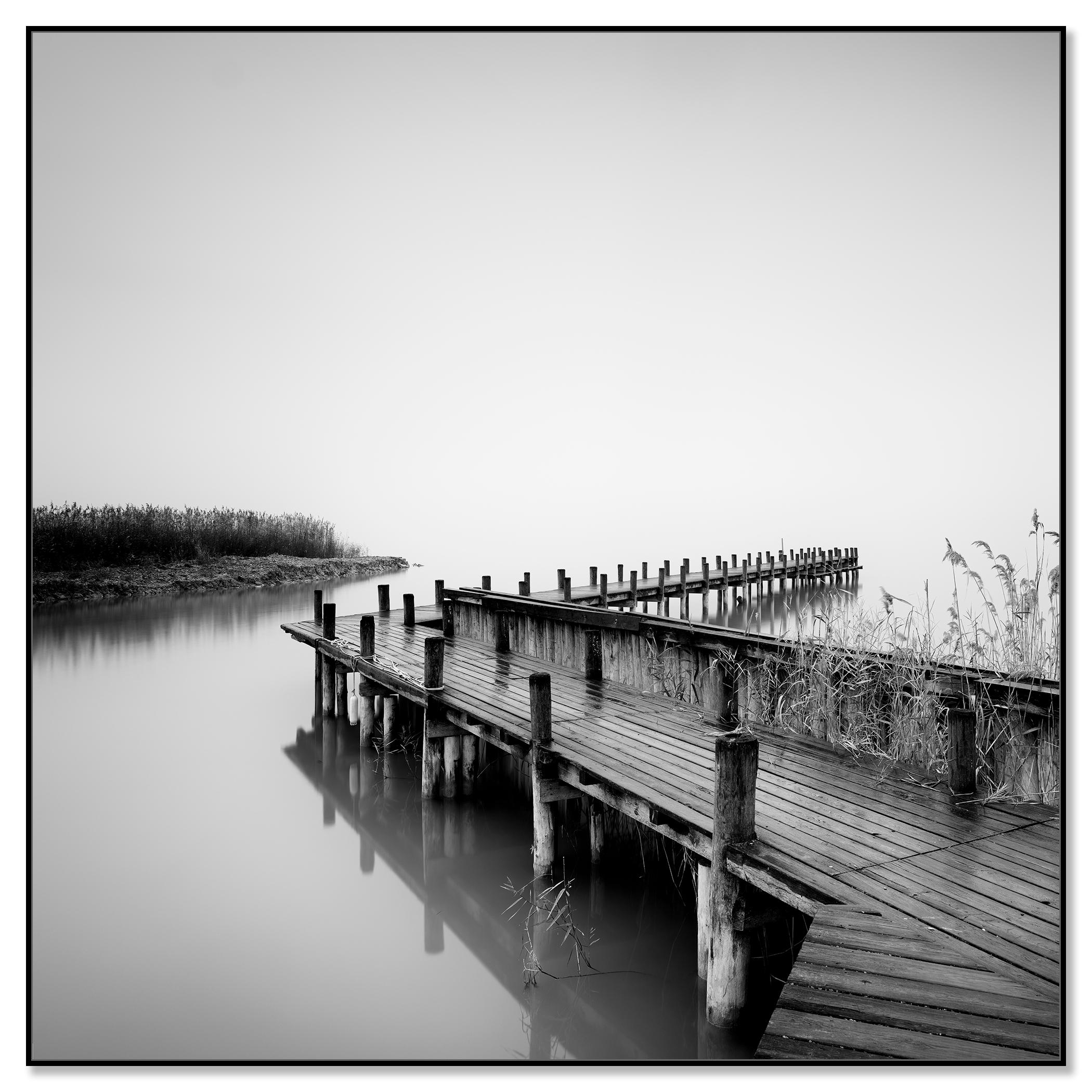 Jetty on calm Lake - Photograph by Gerald Berghammer
