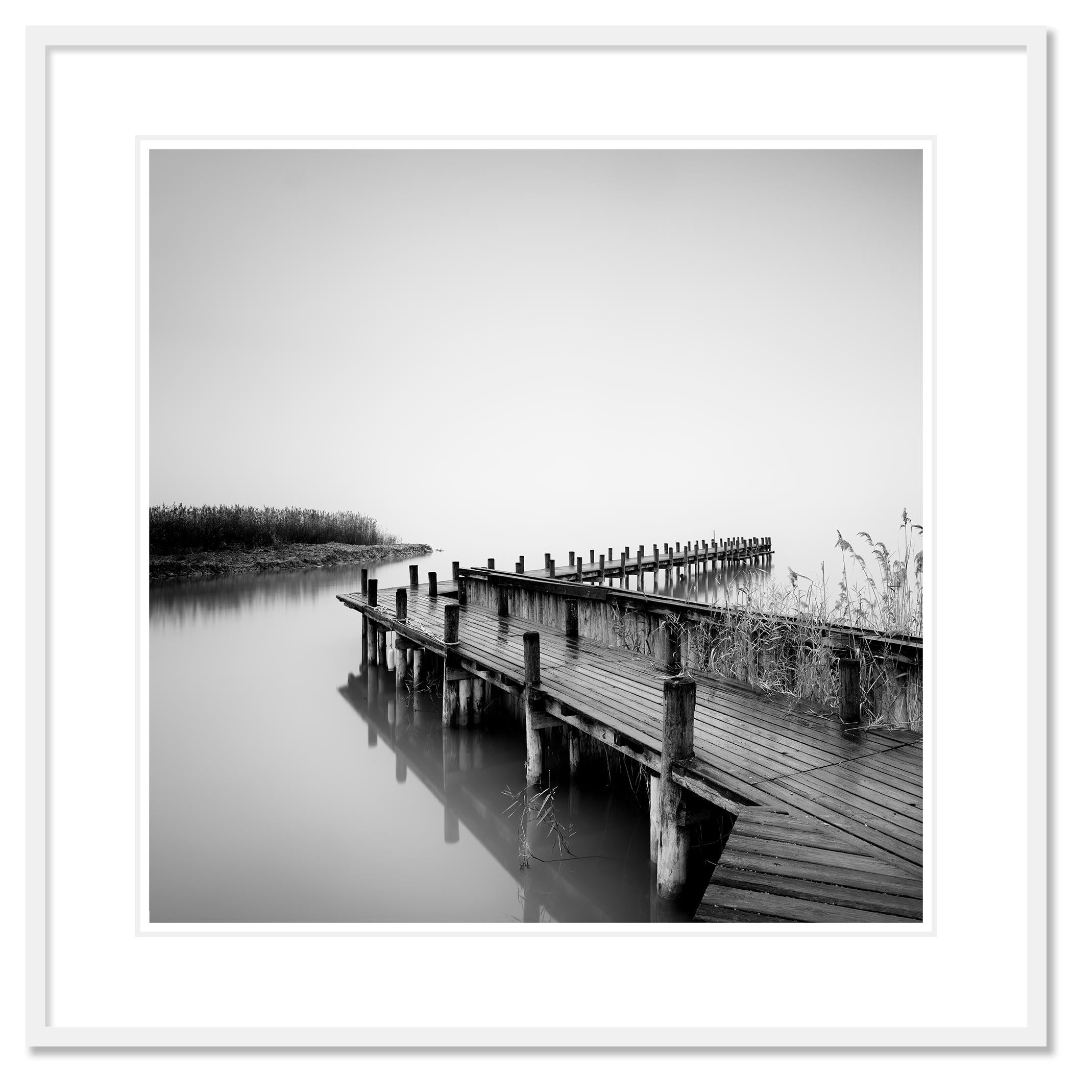 Black and white fine art long exposure waterscape - landscape photography. Archival pigment ink print as part of a limited edition of 7. All Gerald Berghammer prints are made to order in limited editions on Hahnemuehle Photo Rag Baryta. Each print
