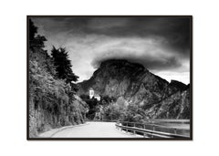 Johannesbergkapelle, chapelle de montagne, photographie noir et blanc, paysage