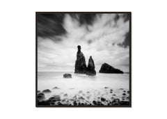 Lavasteine, Ribeira Da Janela, Portugal, Schwarz-Weiß-Wasserlandschaftsfotografie