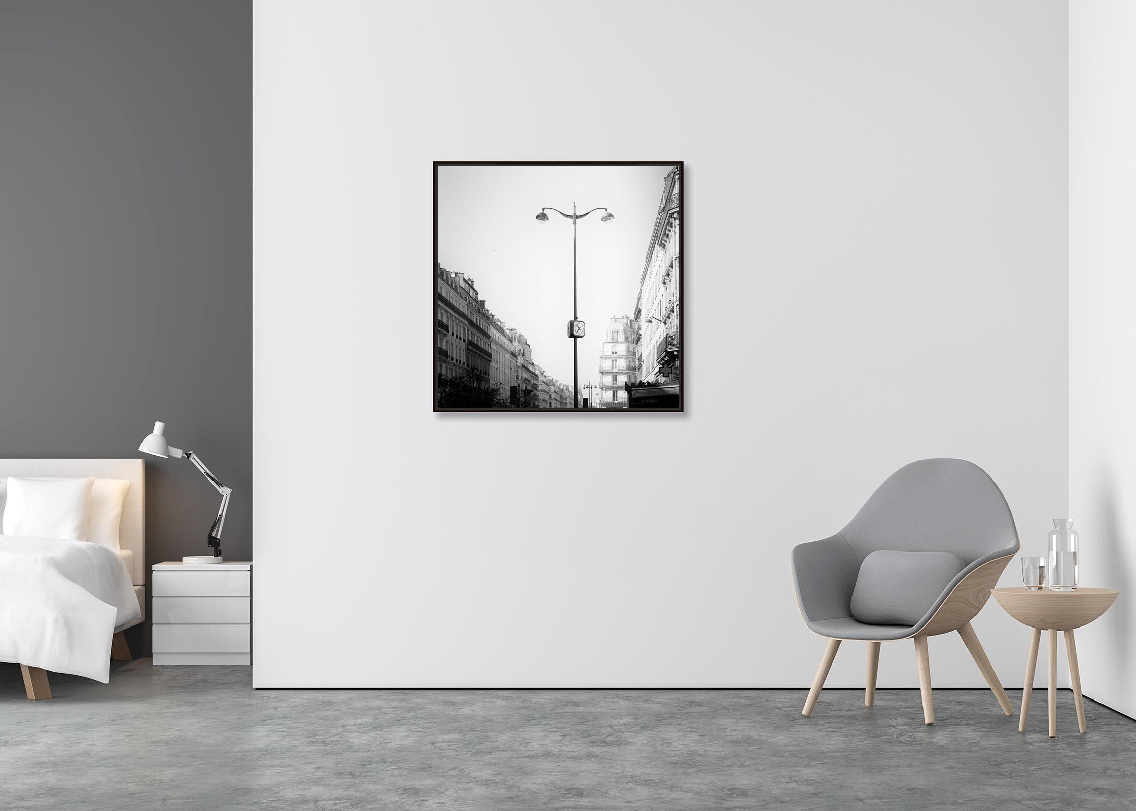 le Parisien, Paris, France, black and white cityscape fine art photography print - Contemporary Photograph by Gerald Berghammer