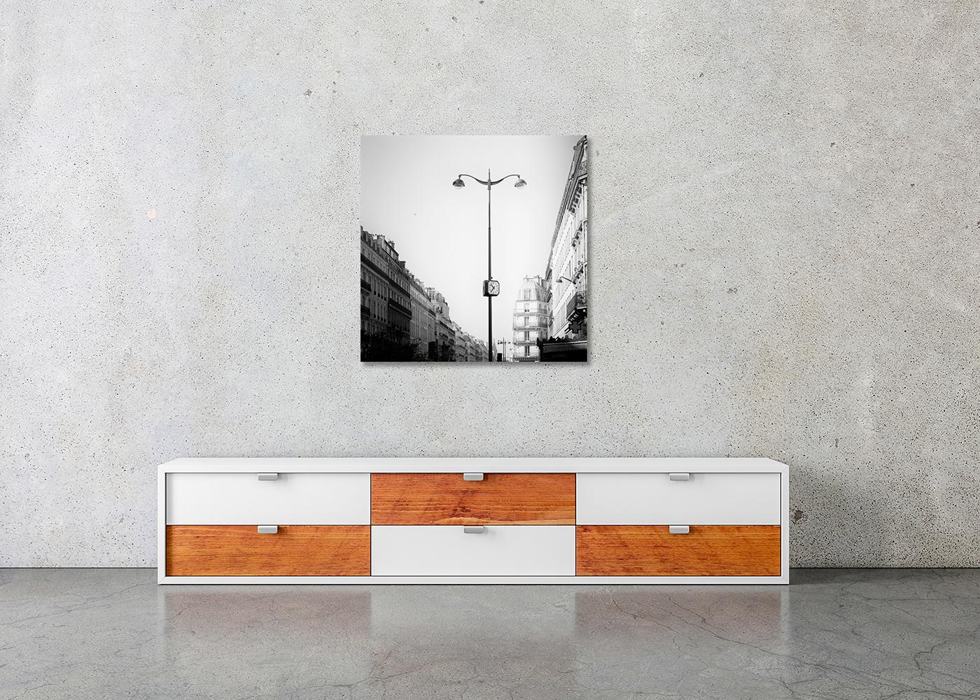 Le Parisien, Paris, Frankreich, Schwarz-Weiß-Fotografie, Architektur, limitiert im Angebot 1