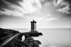 Lighthouse of Kermorvan Atlantic Ocean France black white landscape photography