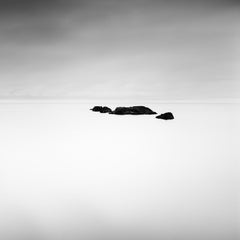 Little Black Island, Islande, photographie en noir et blanc, paysage aquatique, beaux-arts