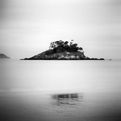 Little Green Island, beach, Spain, black and white fineart landscape photography