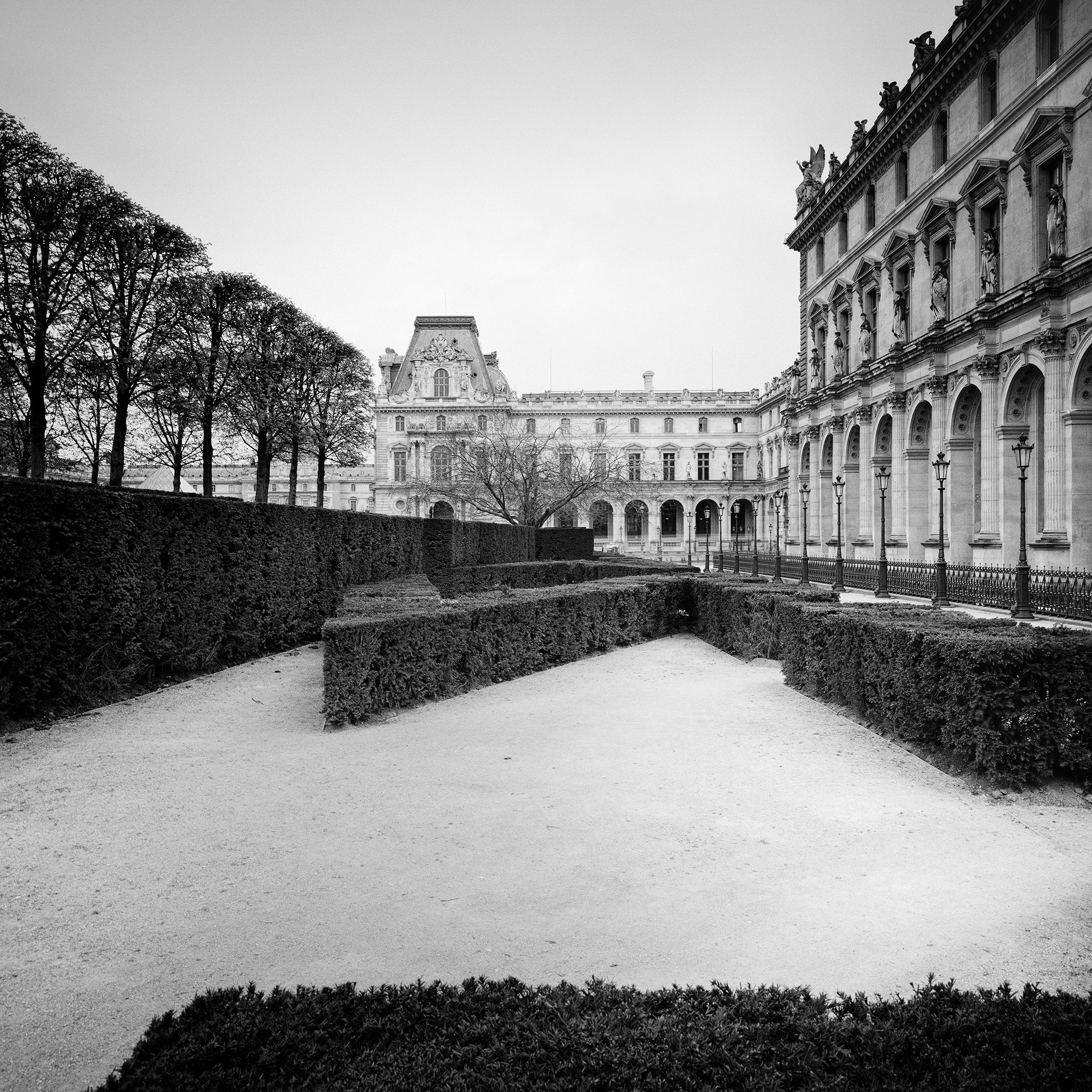 Louvre Paris, monochrome photograph limited edition cityscape