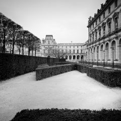 Louvre Paris, monochrome photograph limited edition cityscape