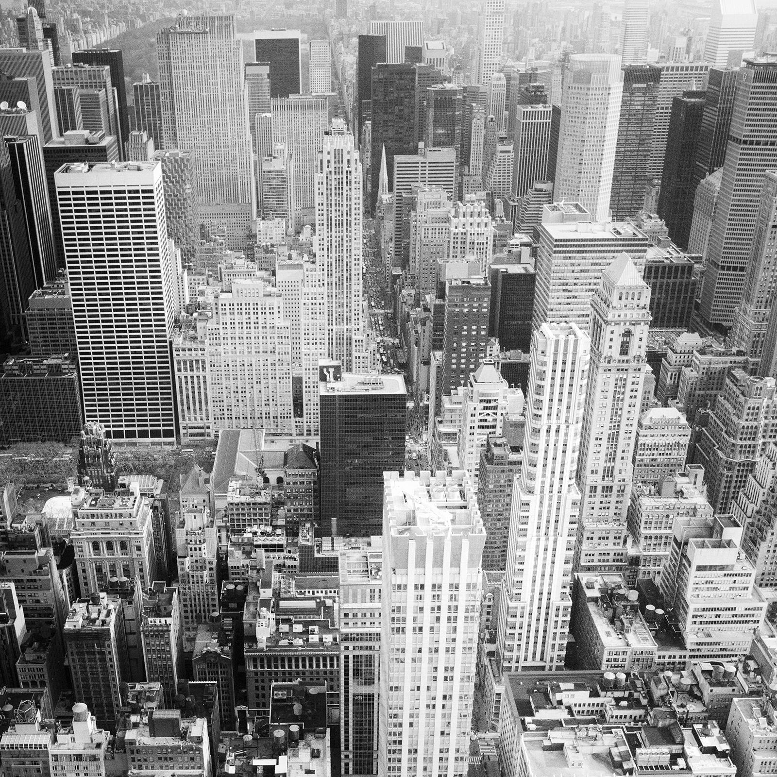 Manhattan, Skyscraper, New York City, USA, black & white photography, cityscape For Sale 6
