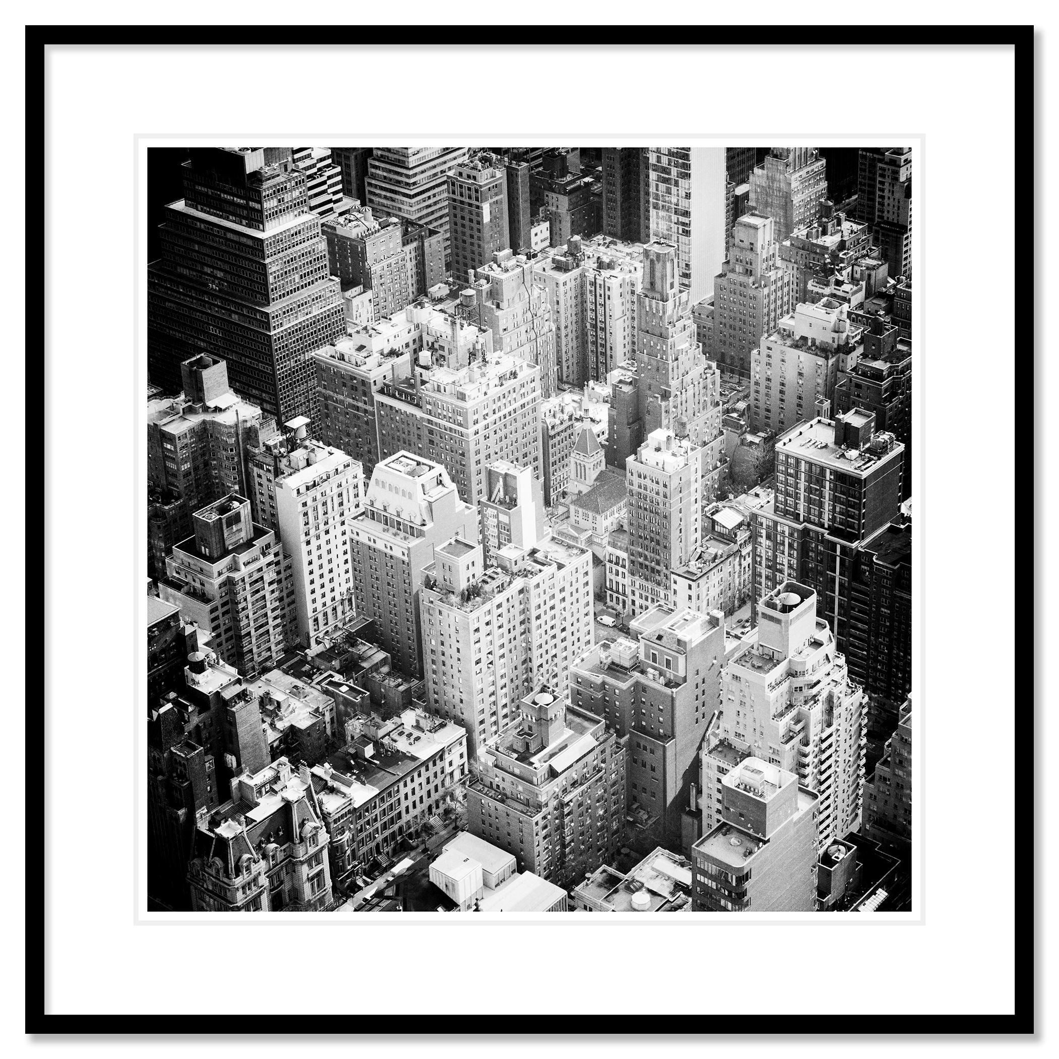 Manhattan, Top of the Rock, Nueva York, fotografía en blanco y negro, limitada en venta 1