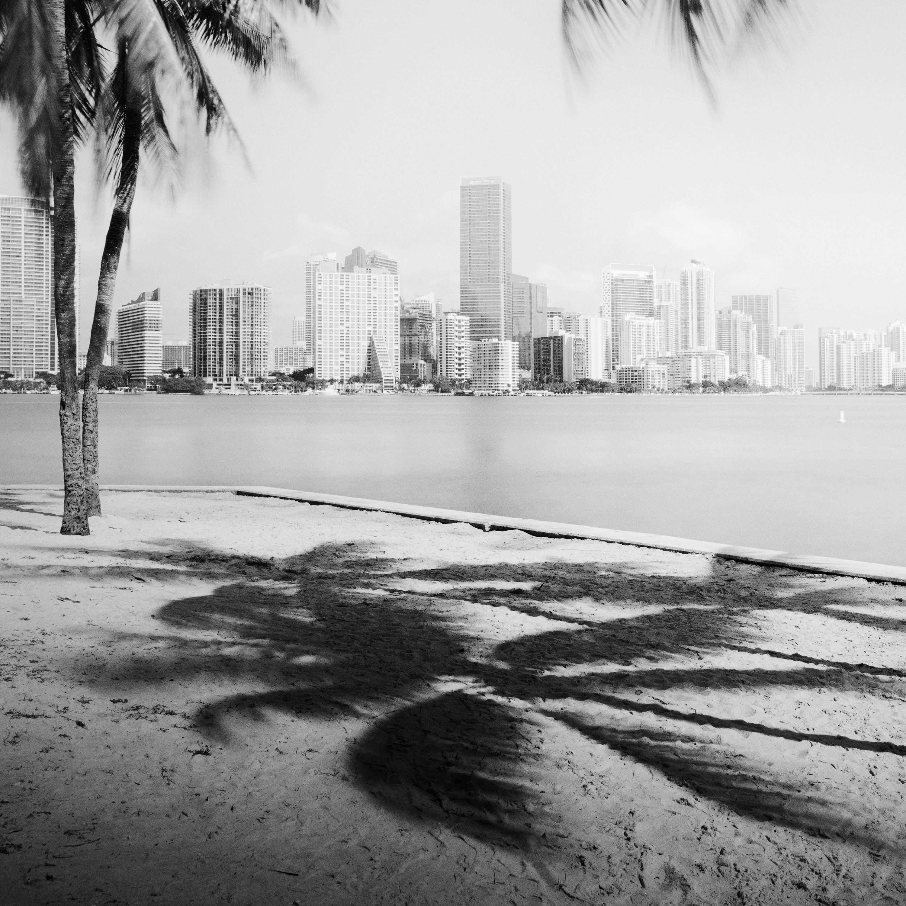 Miami Beach Skyline, Florida, USA, black and white fineart landscape photography For Sale 5