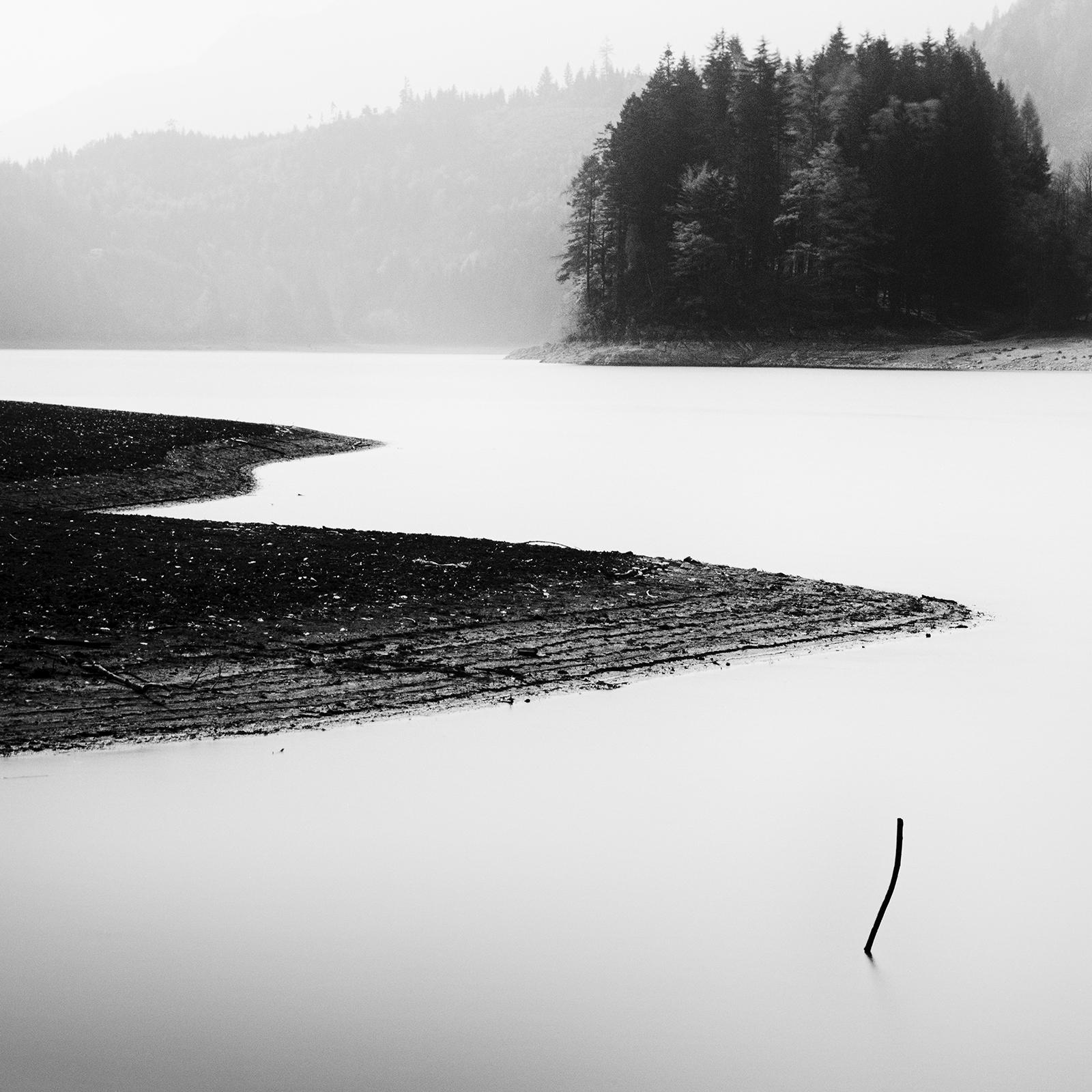 Minutes of Silence, mountain lake, black and white photography, art, landscape For Sale 4