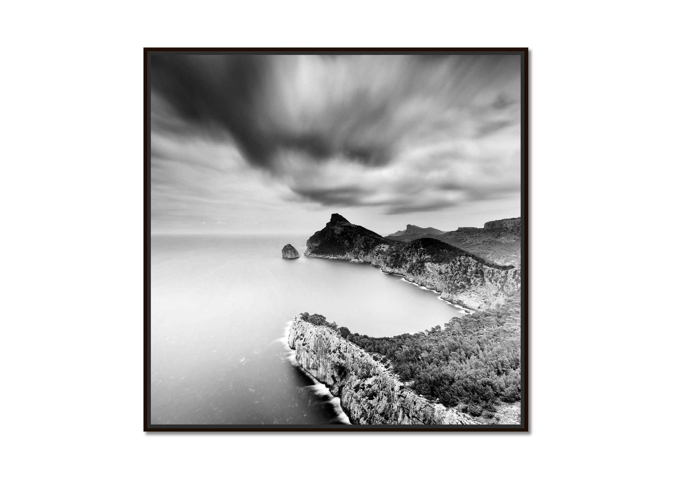 Mirador Es Colomer, Mallorca, Spain, black white fine art landscape photography - Photograph by Gerald Berghammer