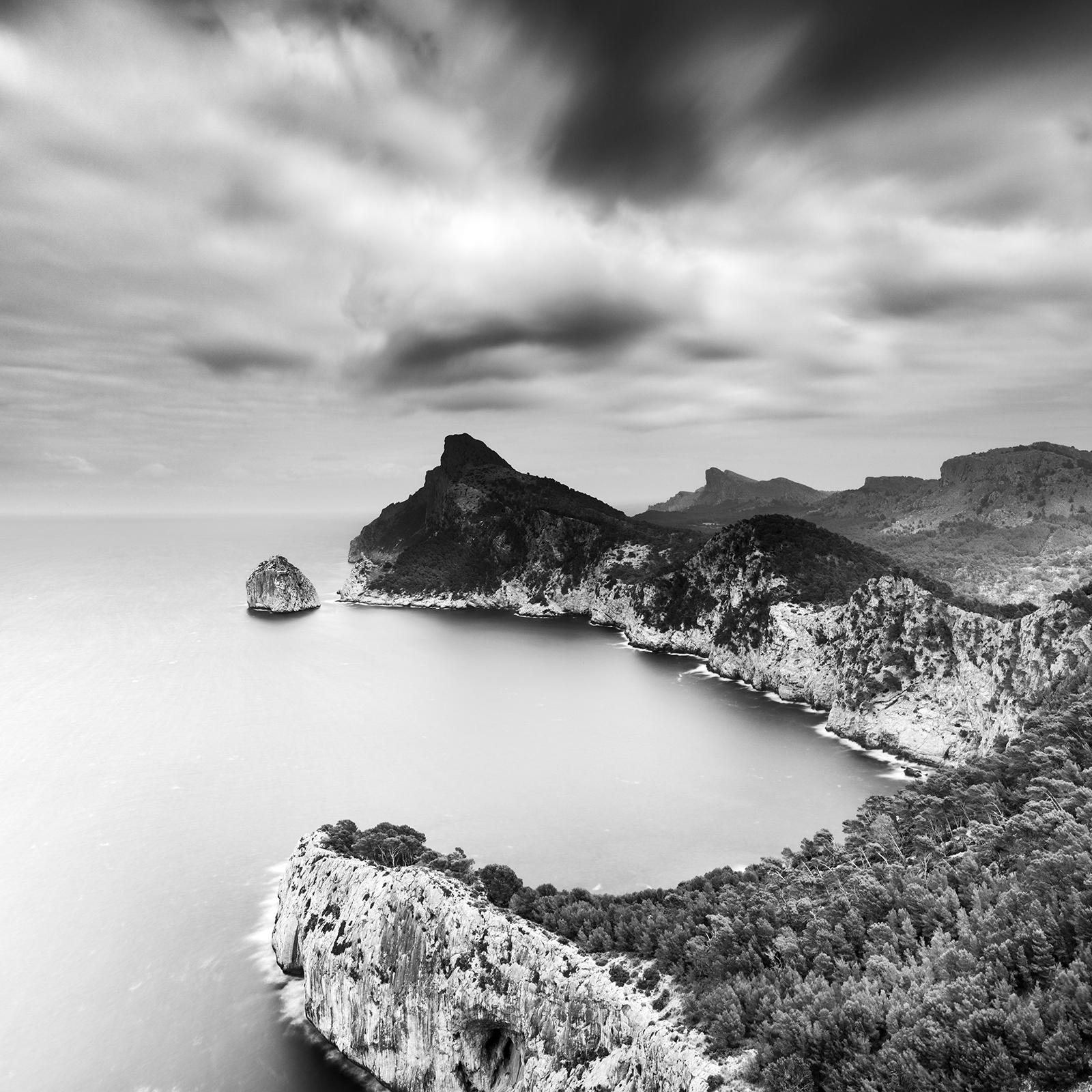 Mirador Es Colomer, Mallorca, Spain, Black and white photography, art landscape For Sale 3
