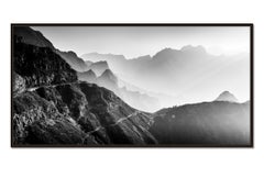 Morning light in the Mountains, black and white photography, landscape, limited