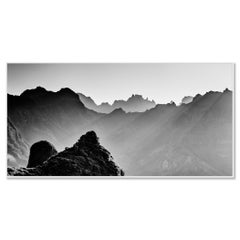 Morning Light in the Mountains, Large Format Mono Photograph, Limited Edition
