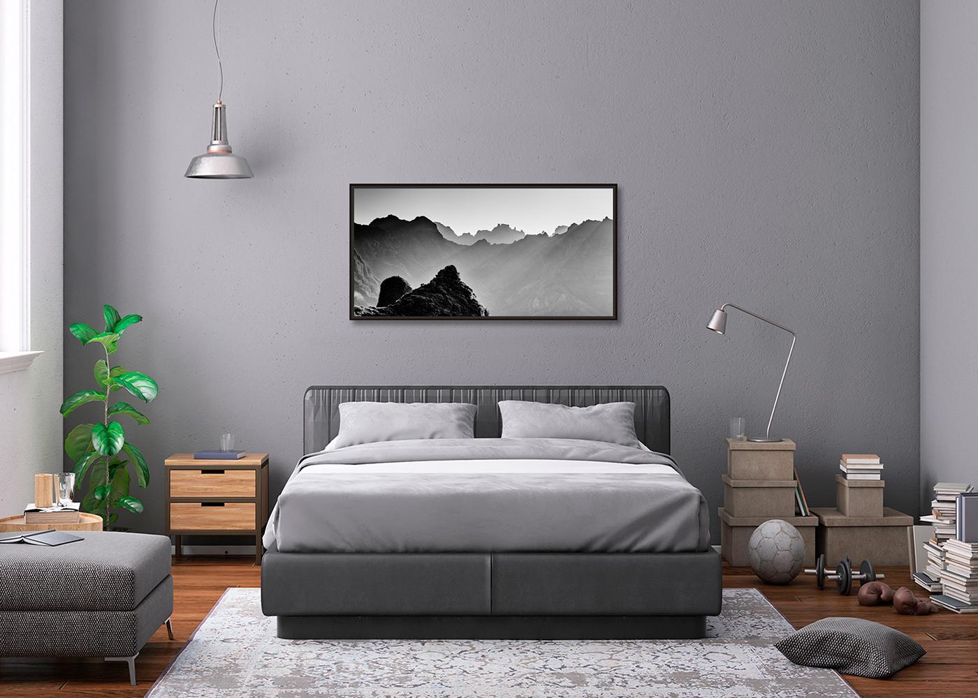 Luce del mattino in montagna, fotografia mono di grande formato, edizione limitata in vendita 1