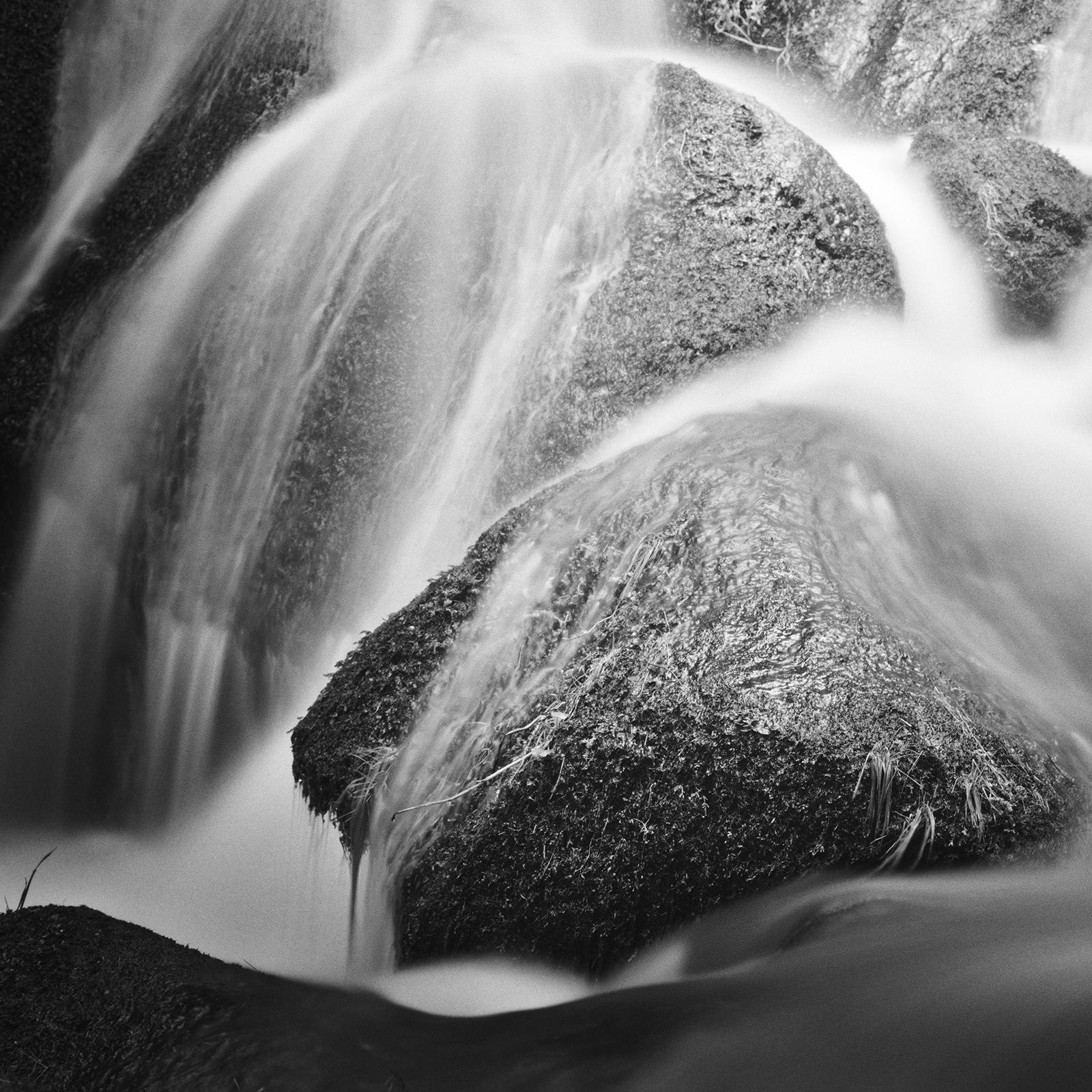 Mountain Stream, Austria, black and white photography, long exposure landscape For Sale 2